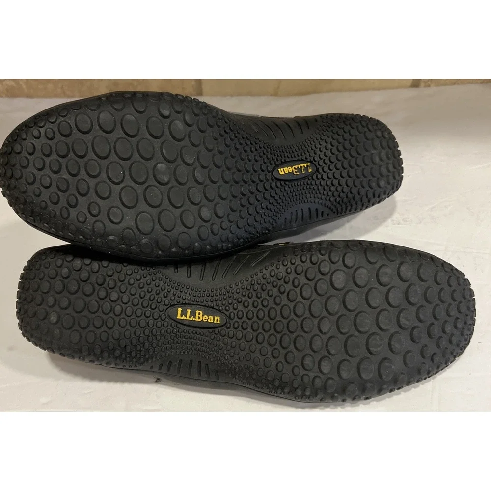 LL Bean Men's Slip On Water Shoes 0BBD4 Gray Black Size 9.5